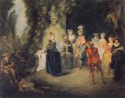 Jean-Antoine Watteau Museum national the Franzosische Komodie oil painting picture wholesale